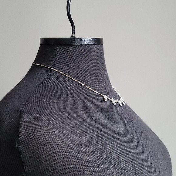 Diamond look necklace - Picture 9 of 13